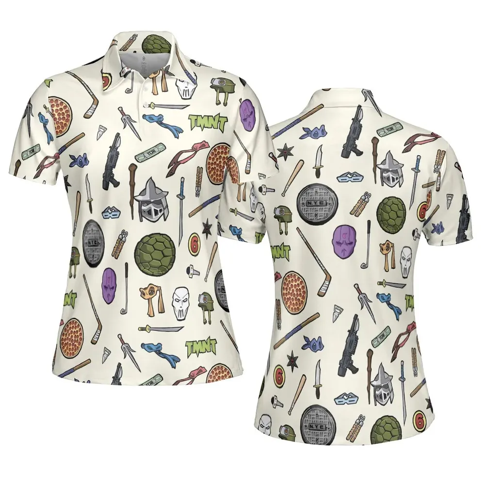 Hero In A Half Shell TMNT AOP Men/Women Polo Shirt - 5