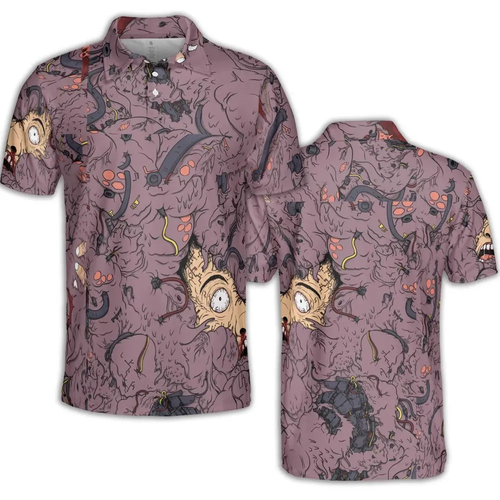 Uncontrollable Power Akira AOP Men/Women Polo Shirt - 2