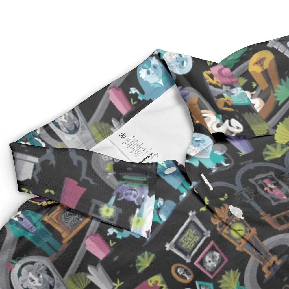 Haunted Mansion Map AOP Men/Women Polo Shirt - 3