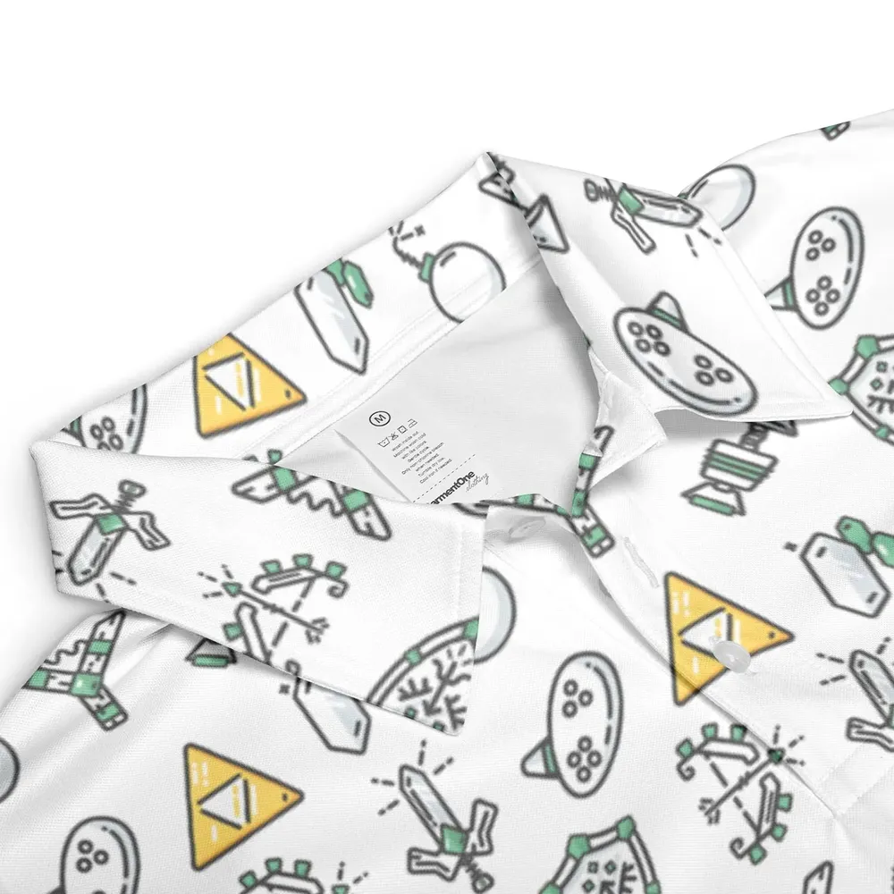 The Zelda Pixel Style AOP Men/Women Polo Shirt - 3