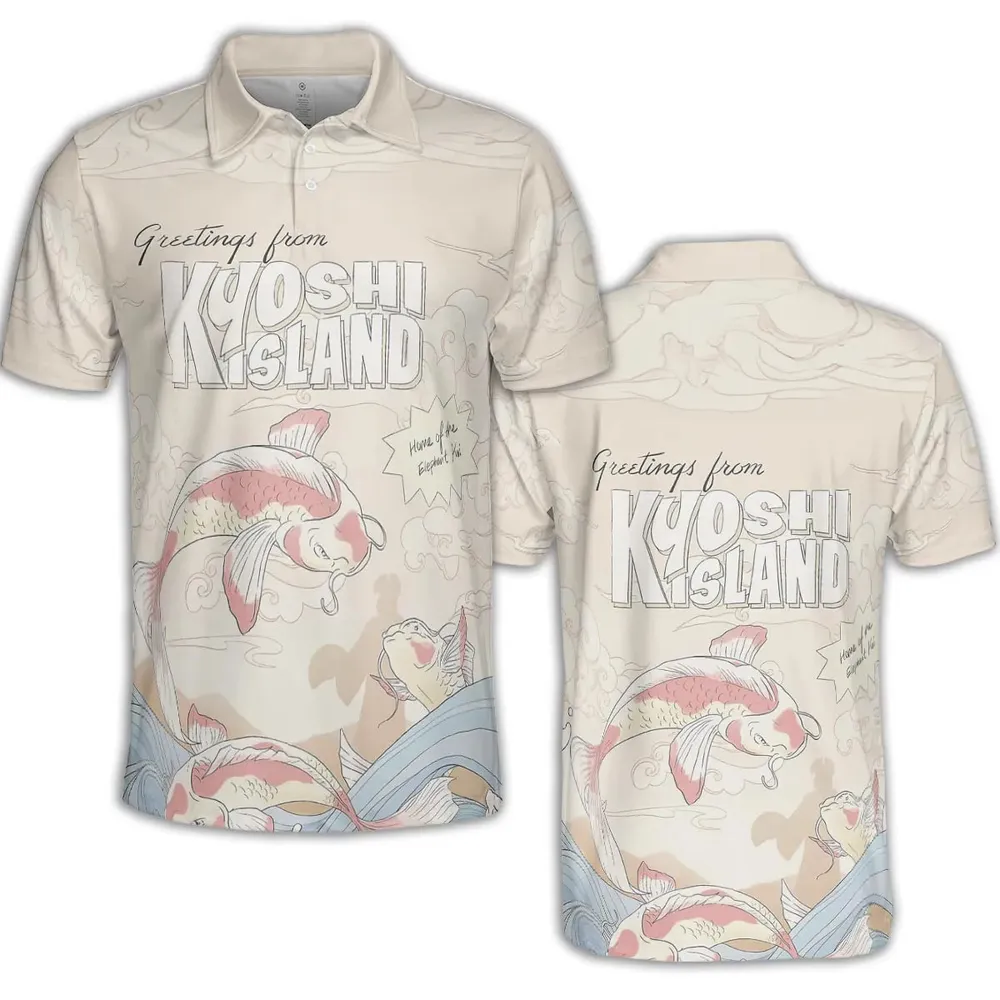 Kyoshi Island Avatar The Last Airbender AOP Men/Women Polo Shirt - 2