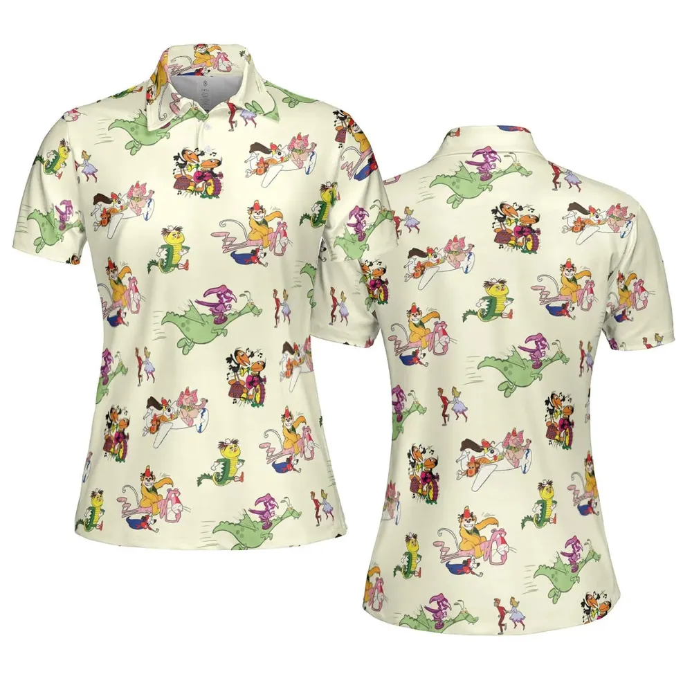 NBC Vintage Cartoon AOP Men/Women Polo Shirt - 5