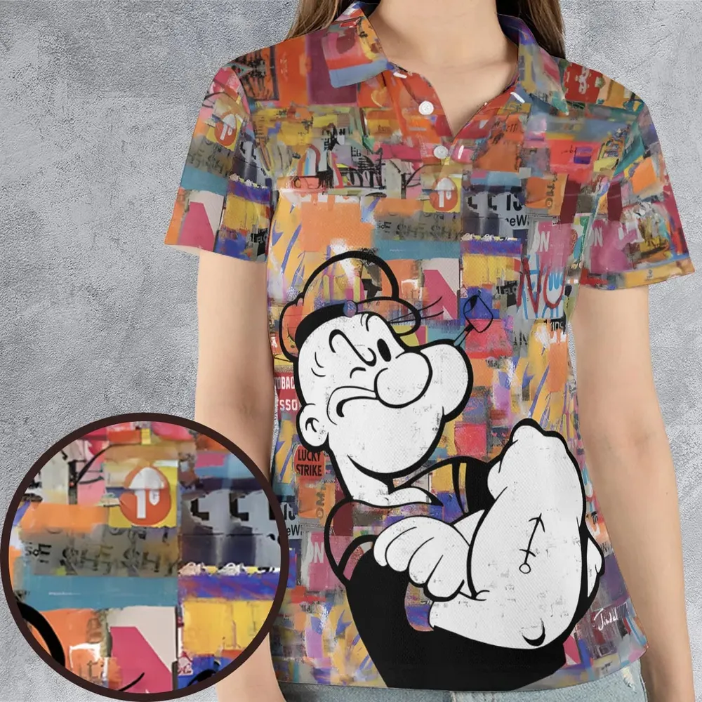 Popeye The Sailor Man AOP Men/Women Polo Shirt - 4