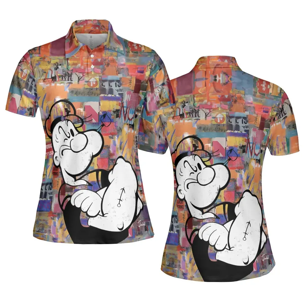 Popeye The Sailor Man AOP Men/Women Polo Shirt - 5