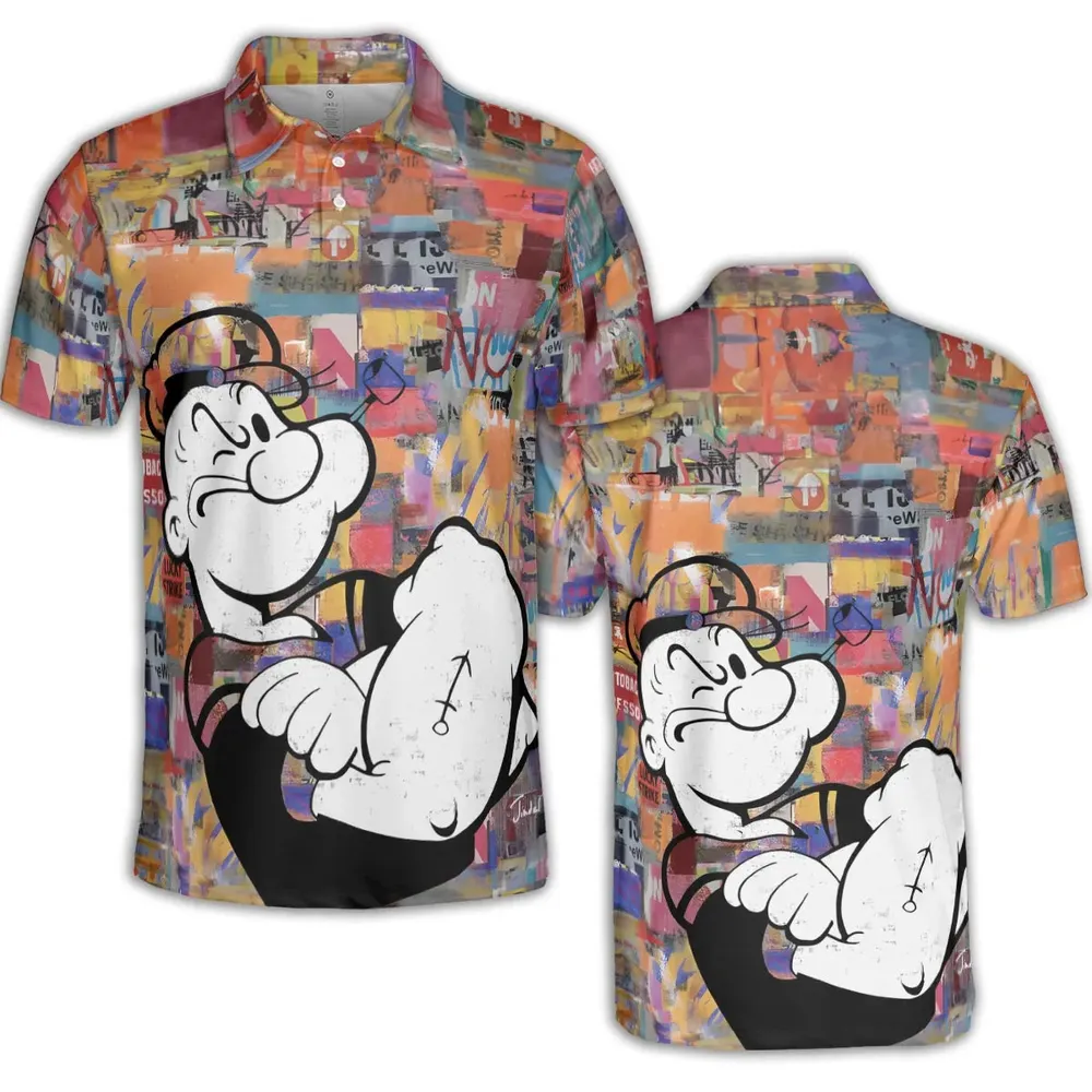 Popeye The Sailor Man AOP Men/Women Polo Shirt - 2