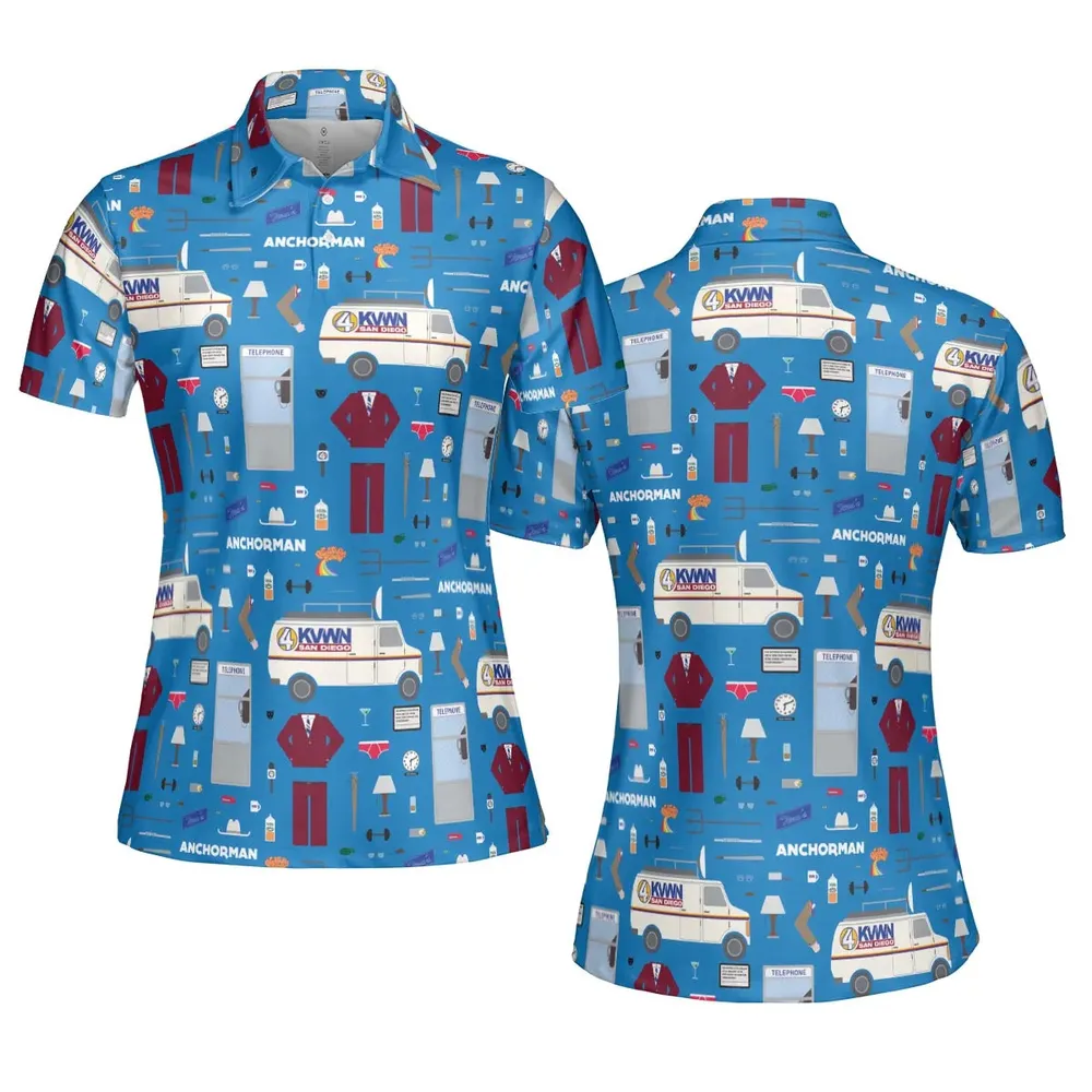 Anchor Chic Anchorman AOP Men/Women Polo Shirt - 5