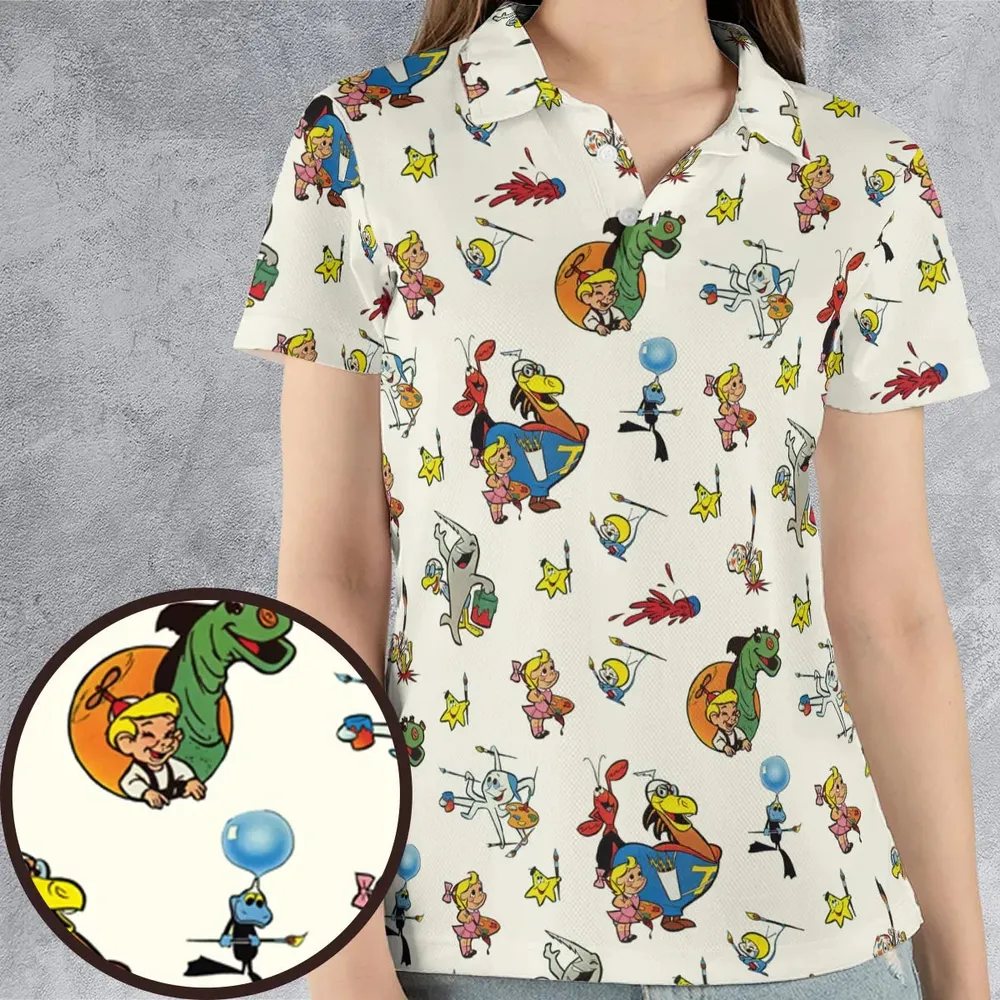 The Bob Clampett Characters AOP Men/Women Polo Shirt - 4