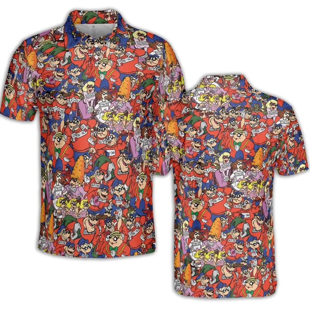 Beagle Boys Patterns AOP Men/Women Polo Shirt - 2