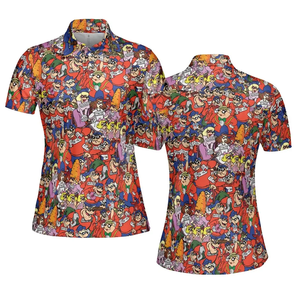 Beagle Boys Patterns AOP Men/Women Polo Shirt - 5