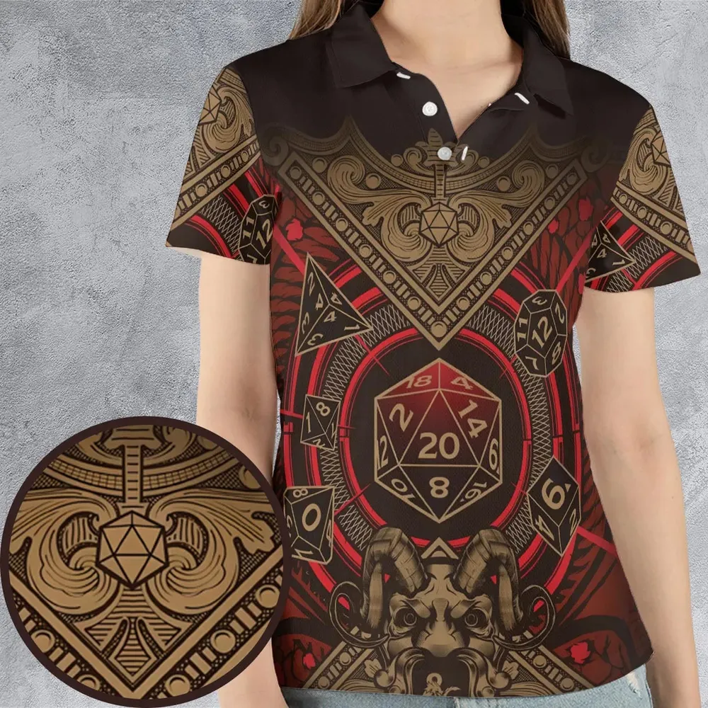 Critical Style DnD AOP Men/Women Polo Shirt - 4
