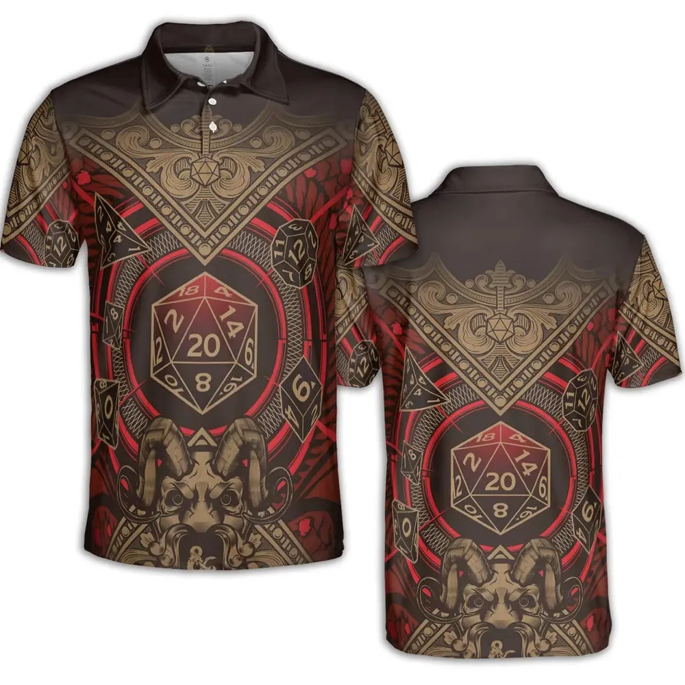 Critical Style DnD AOP Men/Women Polo Shirt - 2