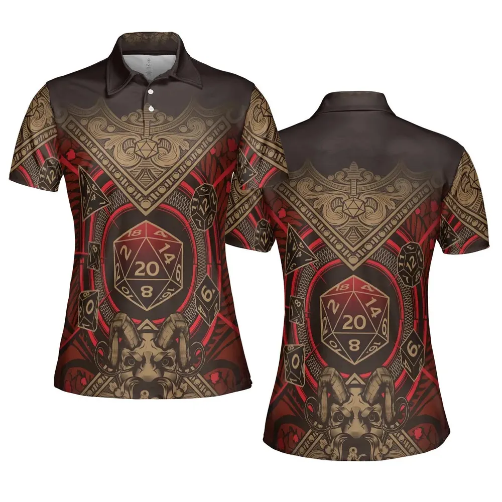 Critical Style DnD AOP Men/Women Polo Shirt - 5