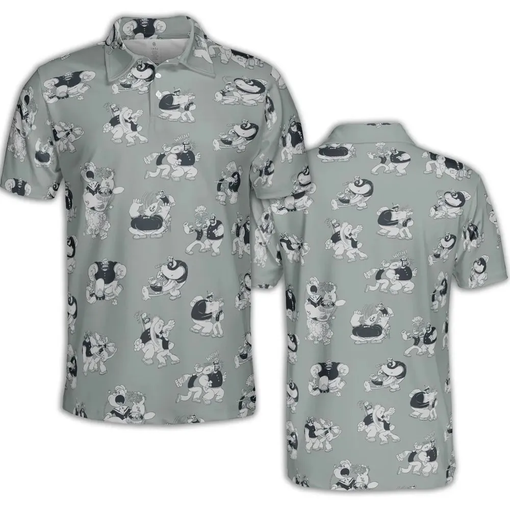 60s Sailors Battle Pattern AOP Men/Women Polo Shirt - 2