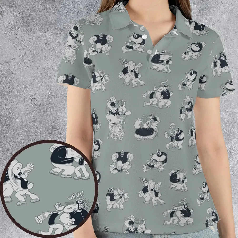 60s Sailors Battle Pattern AOP Men/Women Polo Shirt - 4