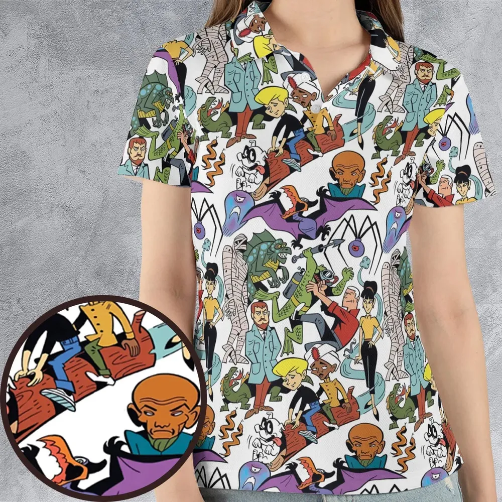 The Adventures Jonny Quest AOP Men/Women Polo Shirt - 4