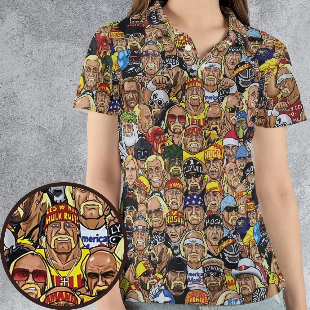 Classic Wrestlers AOP Men/Women Polo Shirt - 4