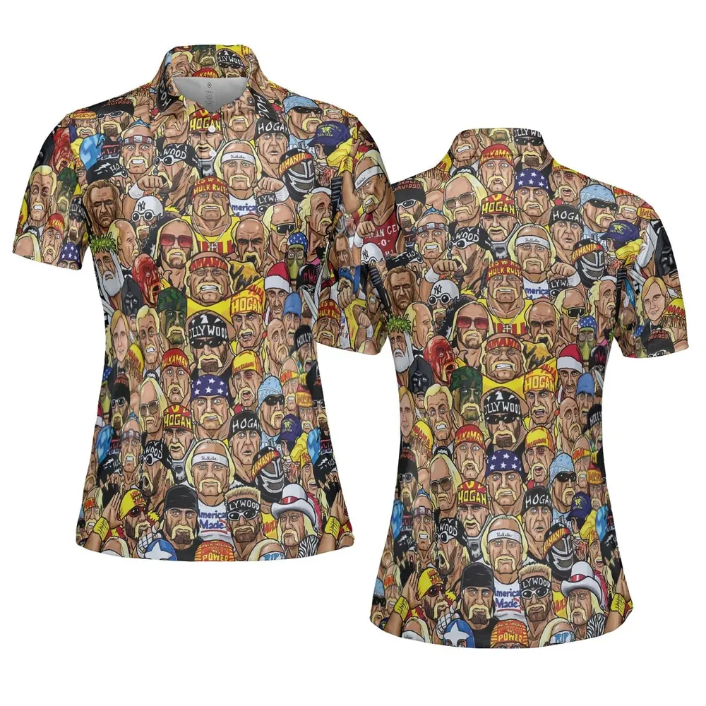 Classic Wrestlers AOP Men/Women Polo Shirt - 5