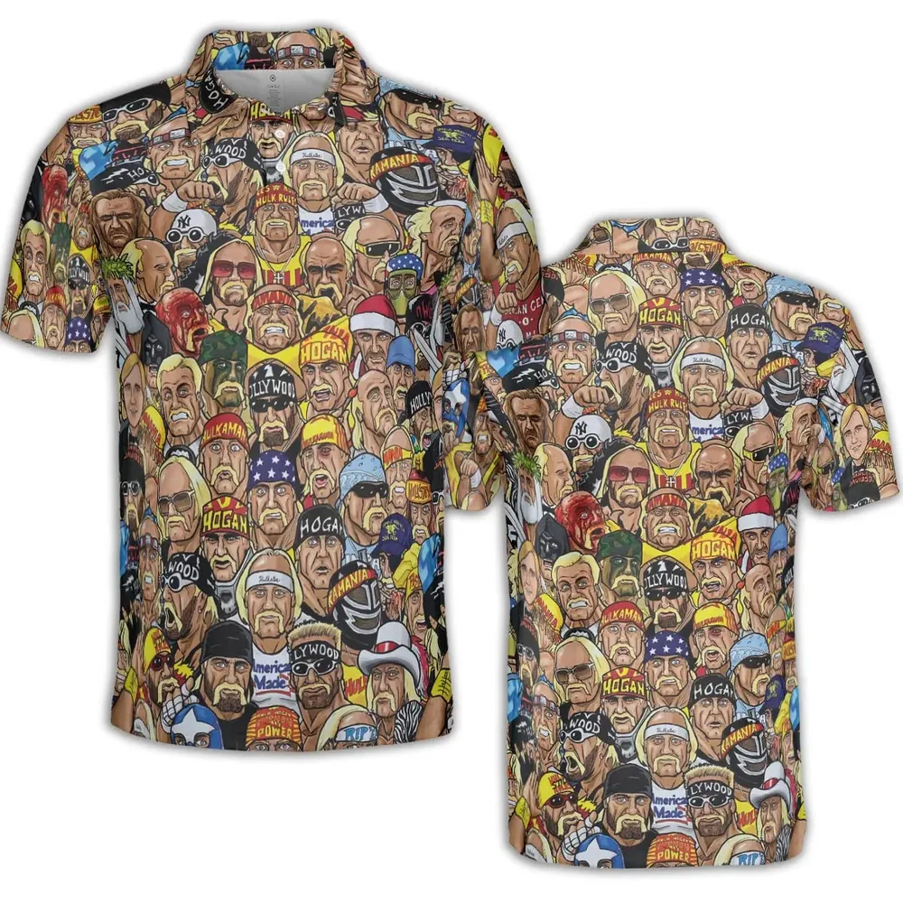 Classic Wrestlers AOP Men/Women Polo Shirt - 2