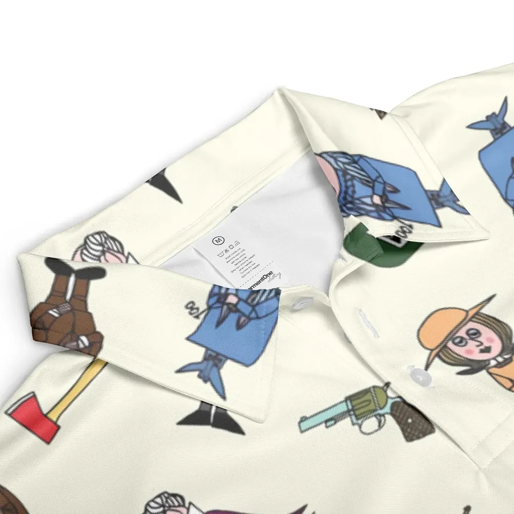 Clue Board Game Characters AOP Men/Women Polo Shirt - 3