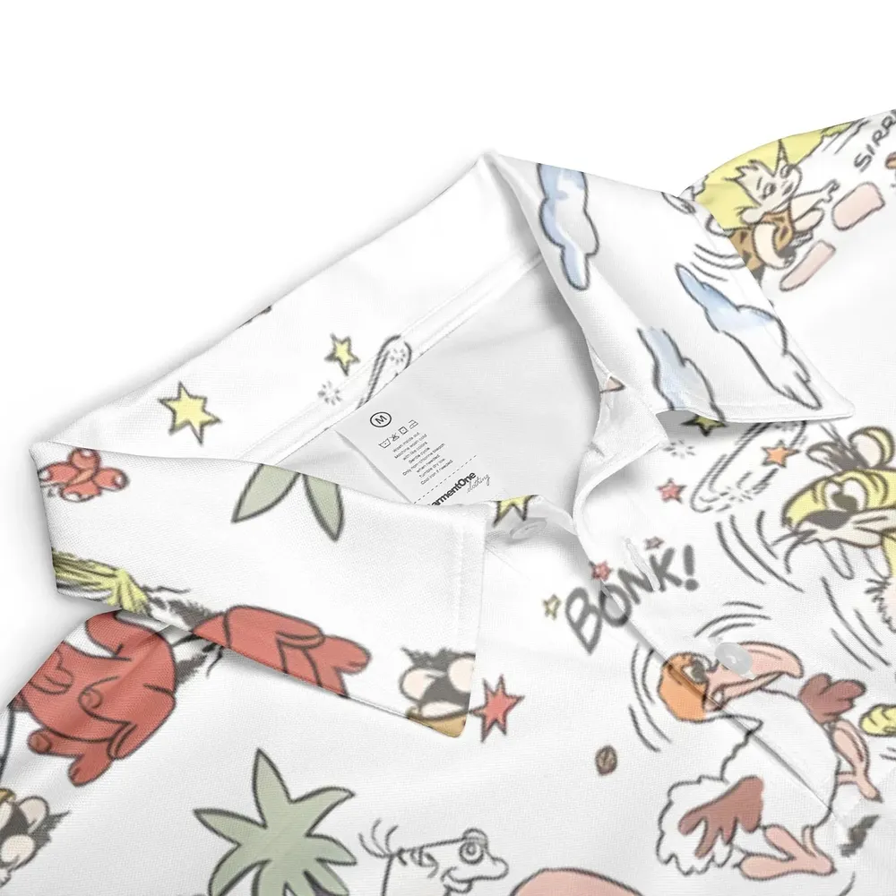 Stone Age Life The Flintstone AOP Men/Women Polo Shirt - 3