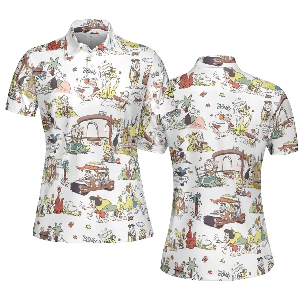 Stone Age Life The Flintstone AOP Men/Women Polo Shirt - 5