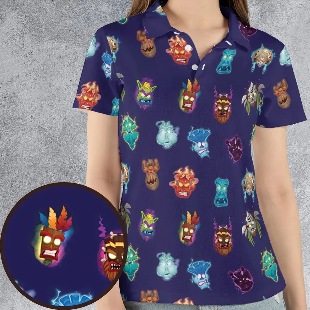 Crash Style Crash Bandicoot AOP Men/Women Polo Shirt - 4