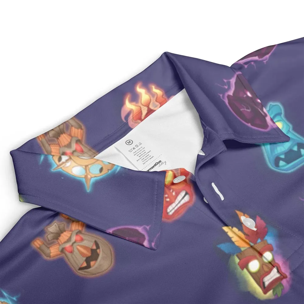 Crash Style Crash Bandicoot AOP Men/Women Polo Shirt - 3