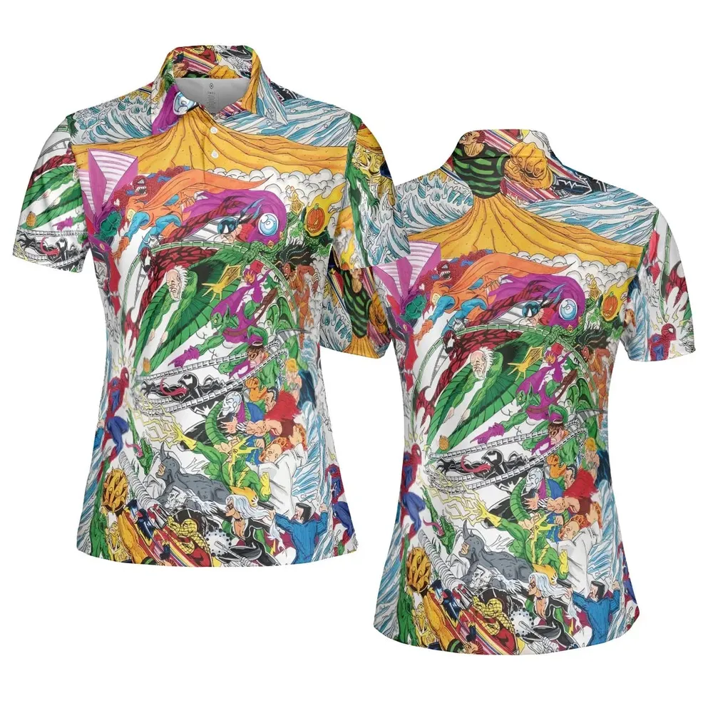 Spidey Sense Spider Man AOP Men/Women Polo Shirt - 5