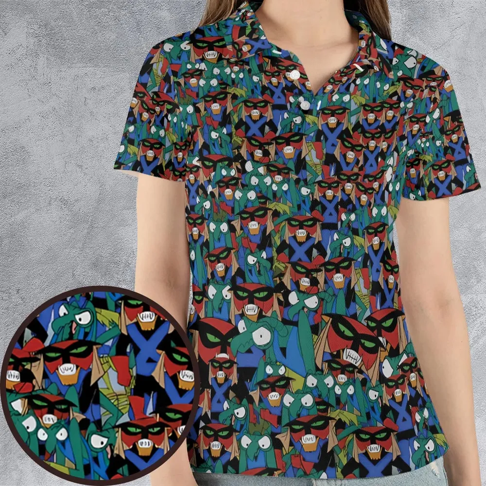 Brak and Zorak Space Ghost Coast to Coast AOP Men/Women Polo Shirt - 4