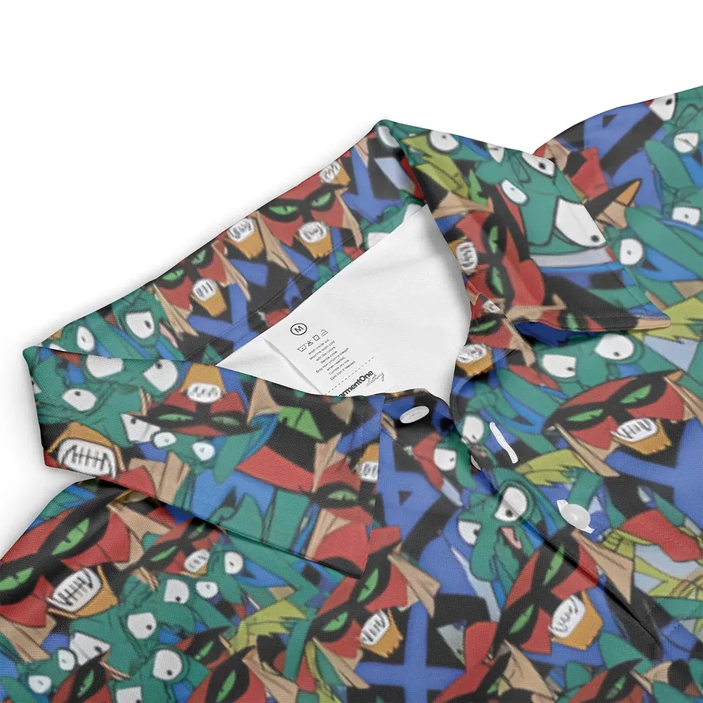Brak and Zorak Space Ghost Coast to Coast AOP Men/Women Polo Shirt - 3