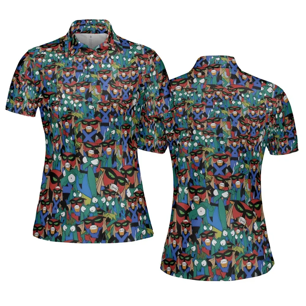 Brak and Zorak Space Ghost Coast to Coast AOP Men/Women Polo Shirt - 5
