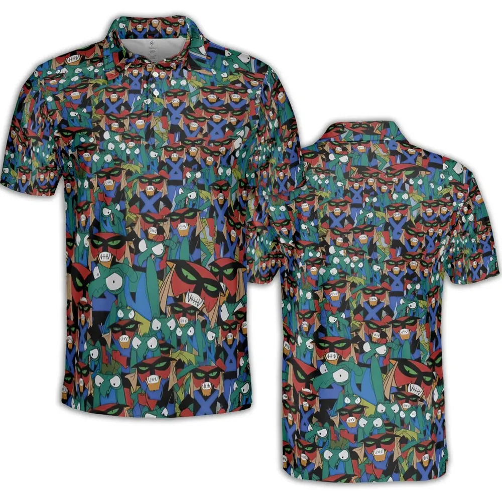 Brak and Zorak Space Ghost Coast to Coast AOP Men/Women Polo Shirt - 2