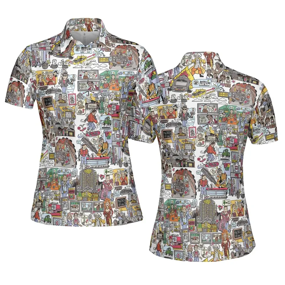 Back To Style Back To The Future AOP Men/Women Polo Shirt - 5