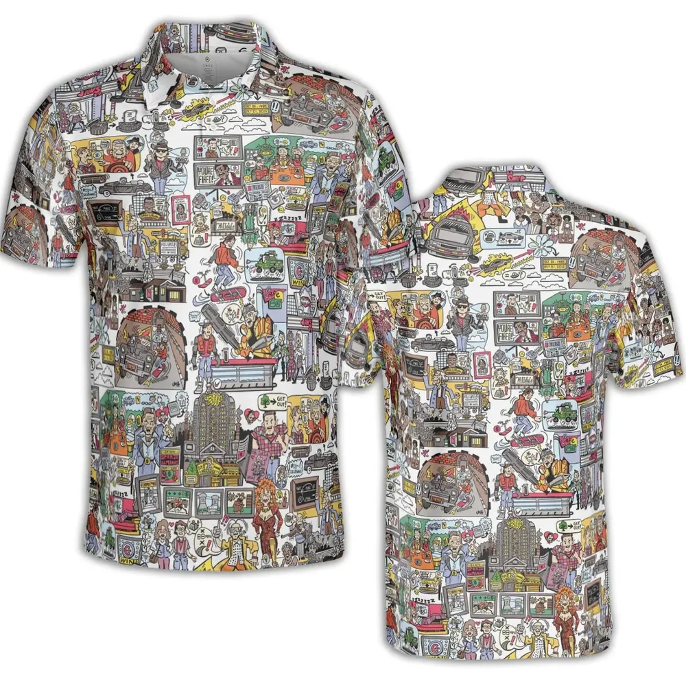 Back To Style Back To The Future AOP Men/Women Polo Shirt - 2
