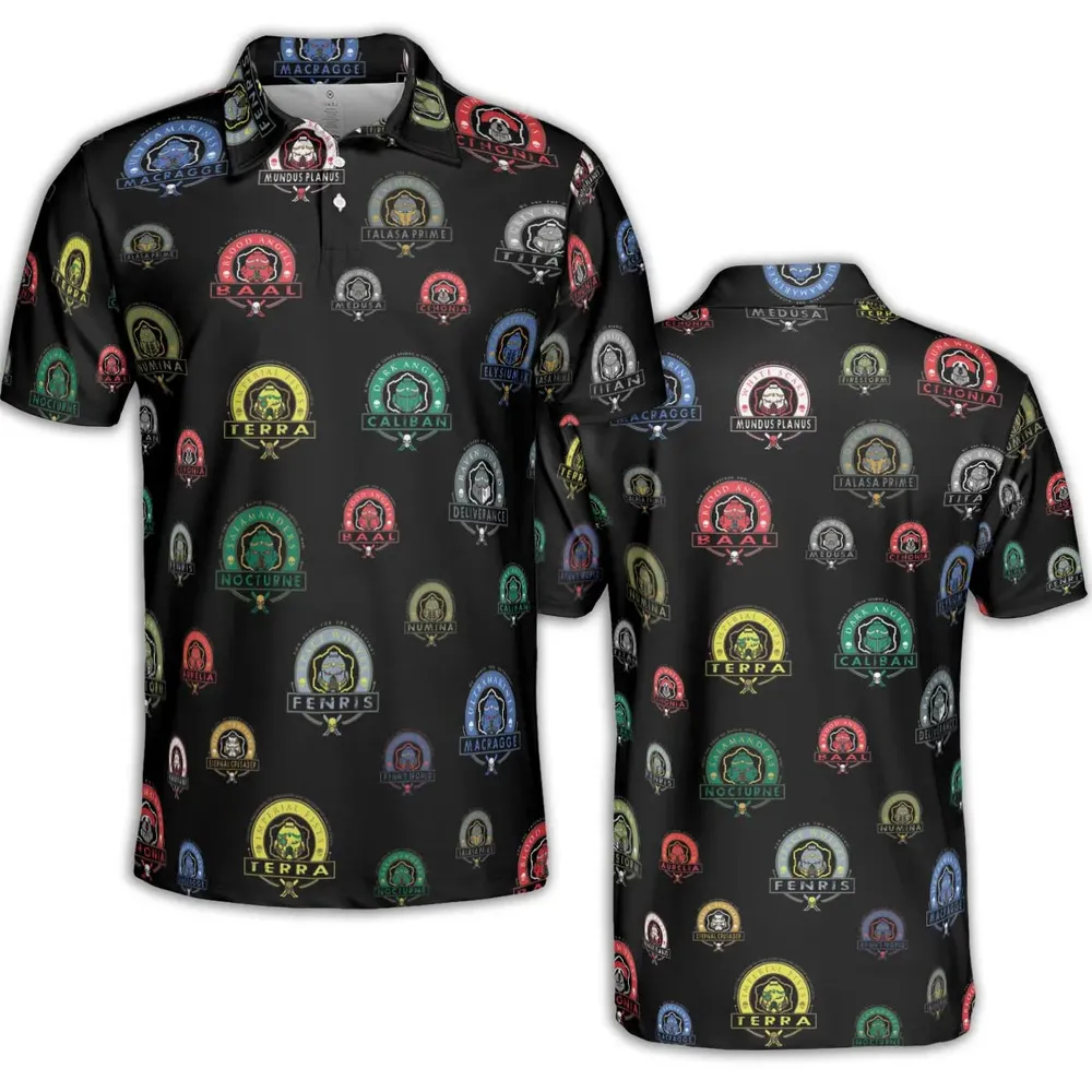WH40K Loyalist AOP Men/Women Polo Shirt - 2