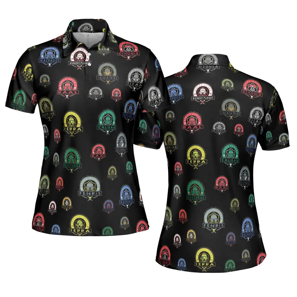 WH40K Loyalist AOP Men/Women Polo Shirt - 5