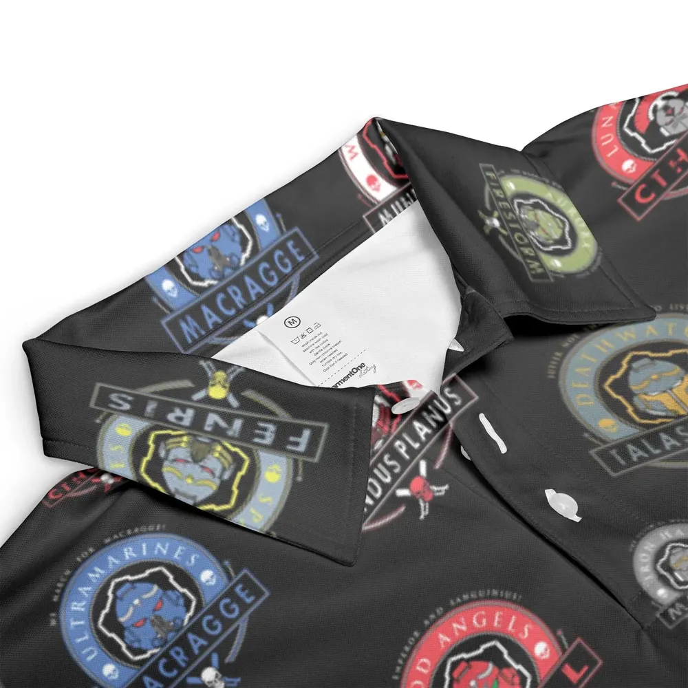WH40K Loyalist AOP Men/Women Polo Shirt - 3