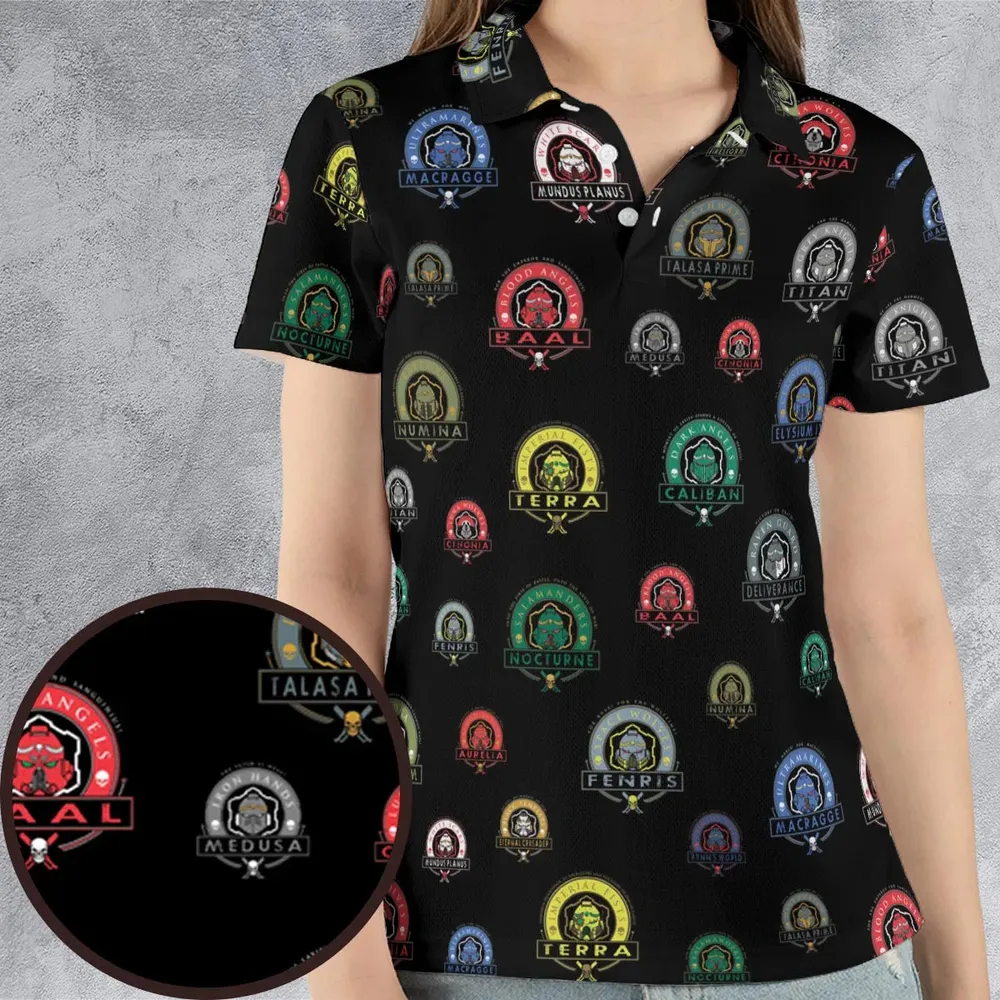 WH40K Loyalist AOP Men/Women Polo Shirt - 4