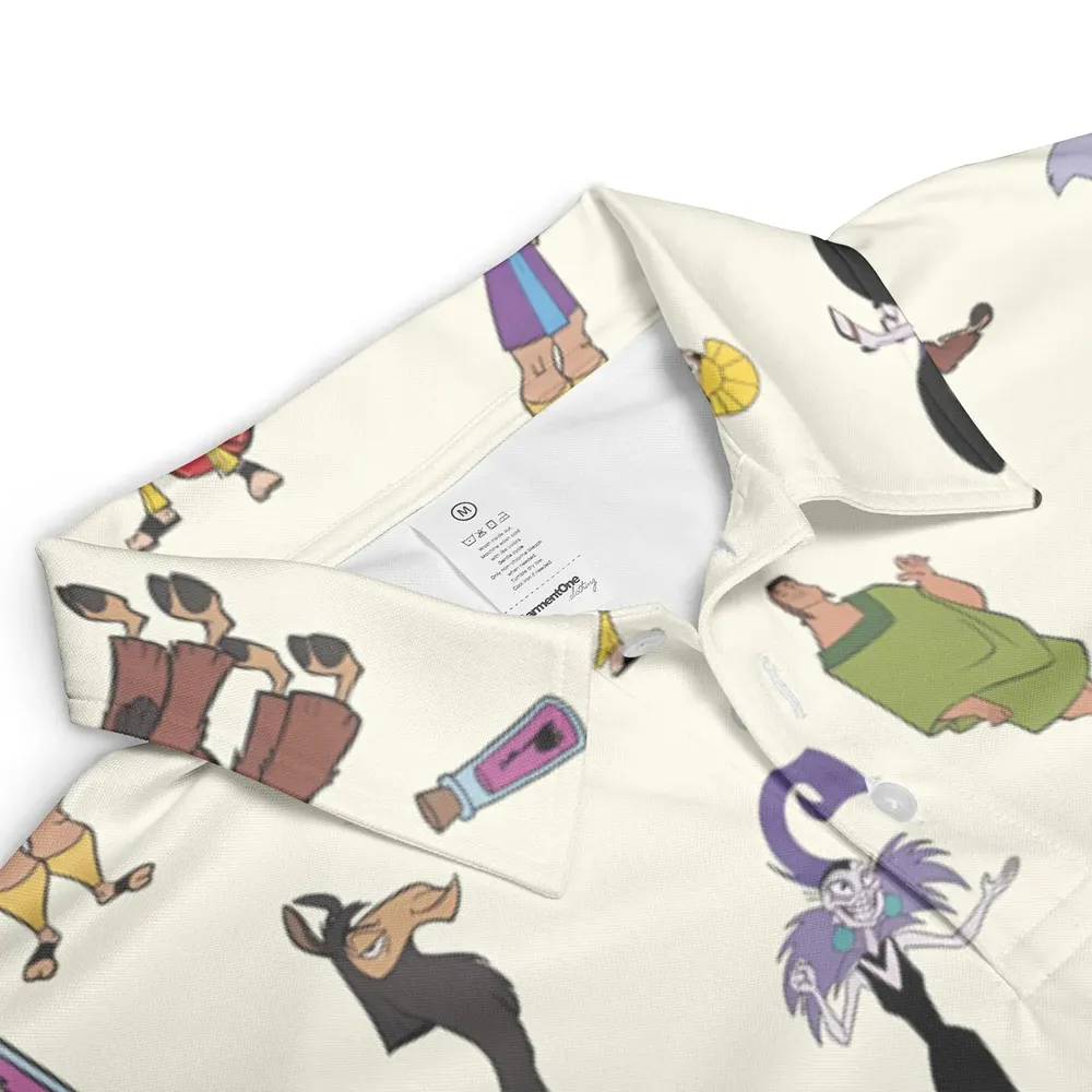 Kuzco and Friends The Emperor's New Groove AOP Men/Women Polo Shirt - 3