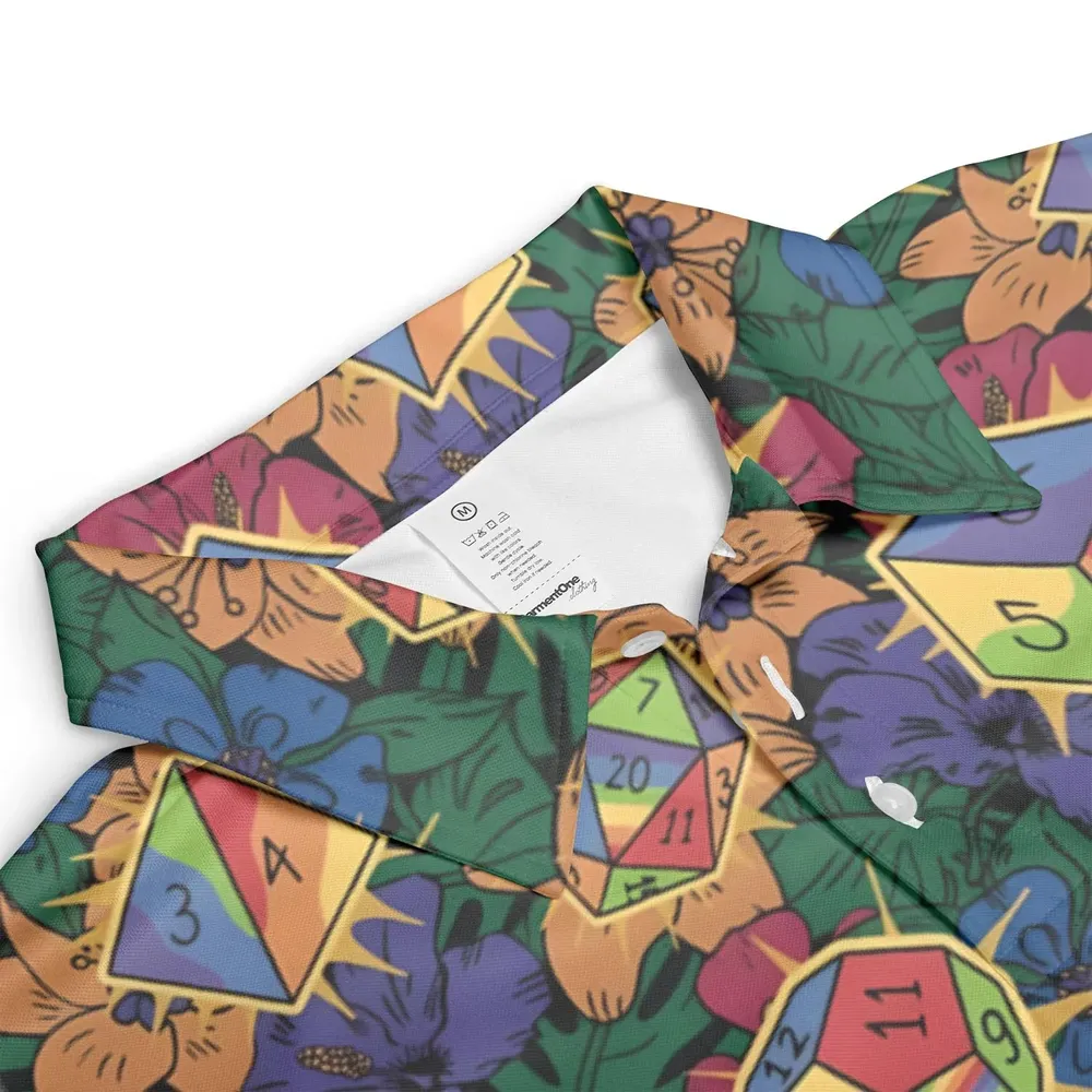 Tropical Dice DnD AOP Men/Women Polo Shirt - 3