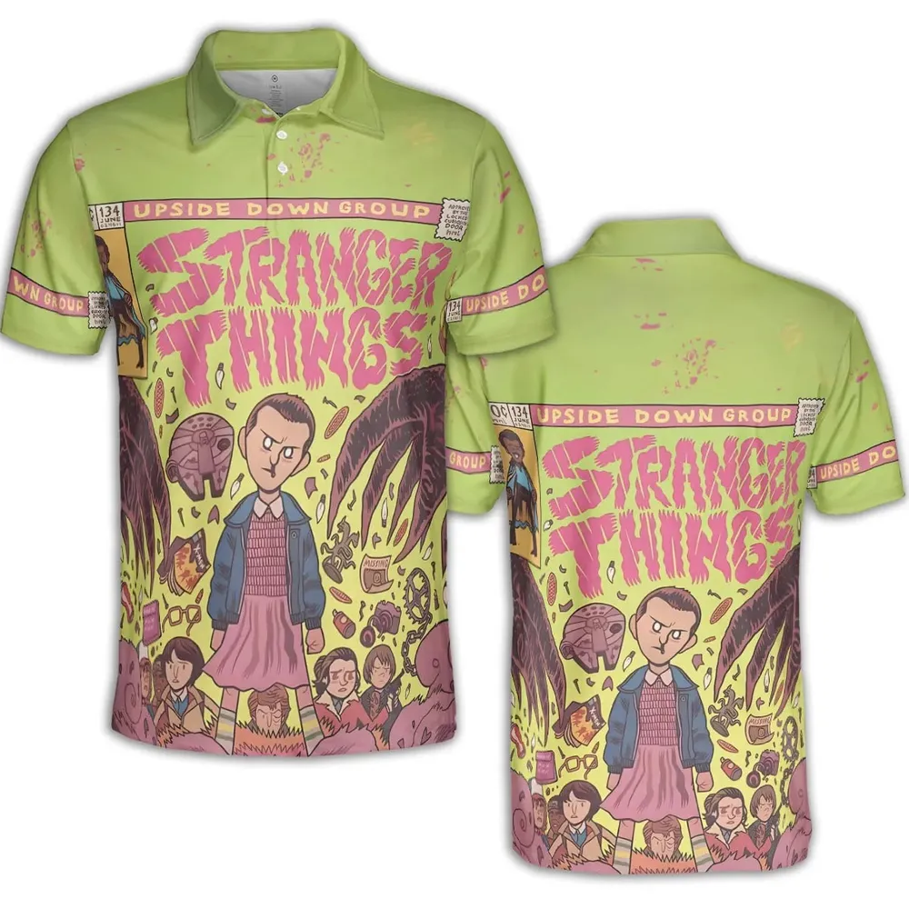 Into The Unknown Stranger Things AOP Men/Women Polo Shirt - 2