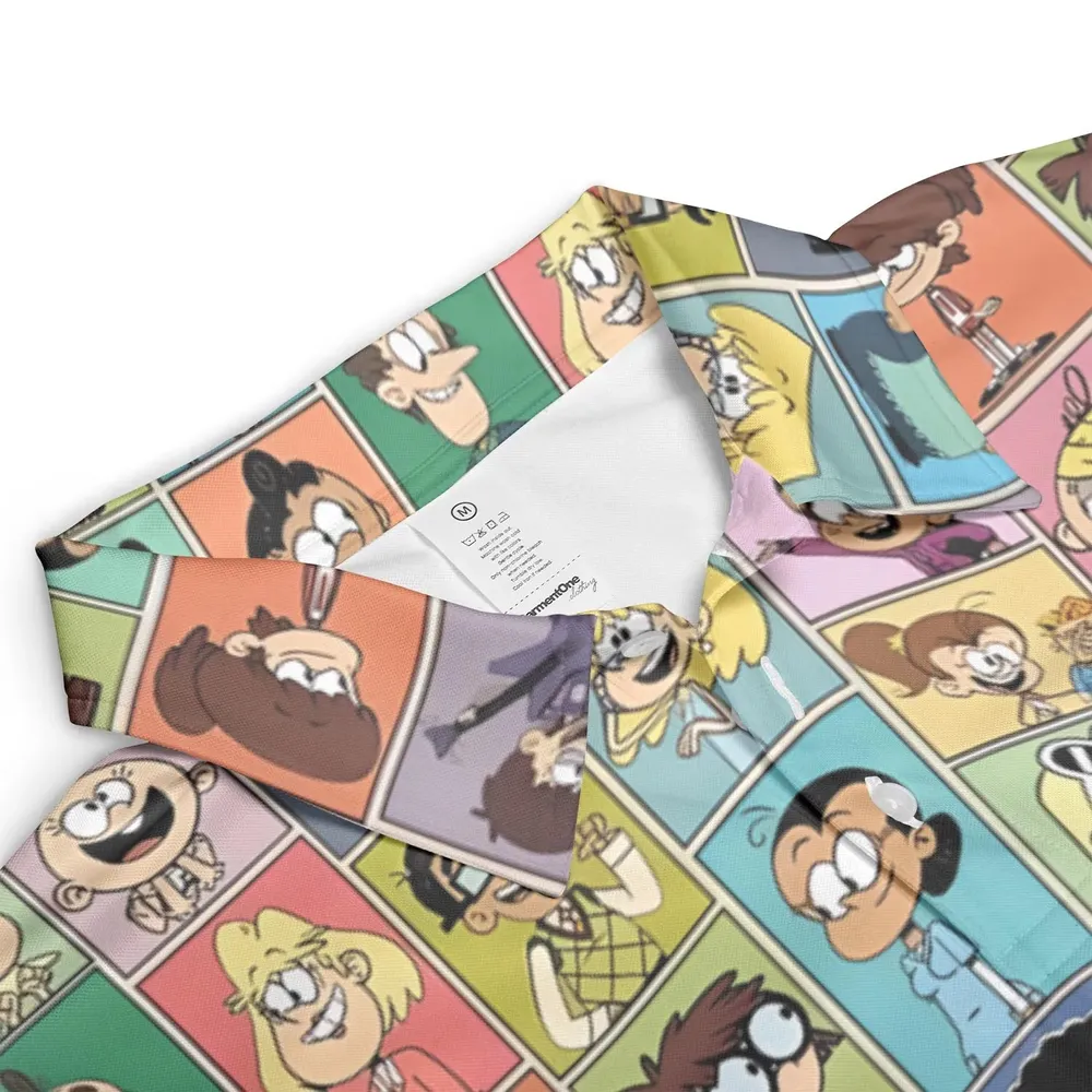 The Loud House Patterns AOP Men/Women Polo Shirt - 3