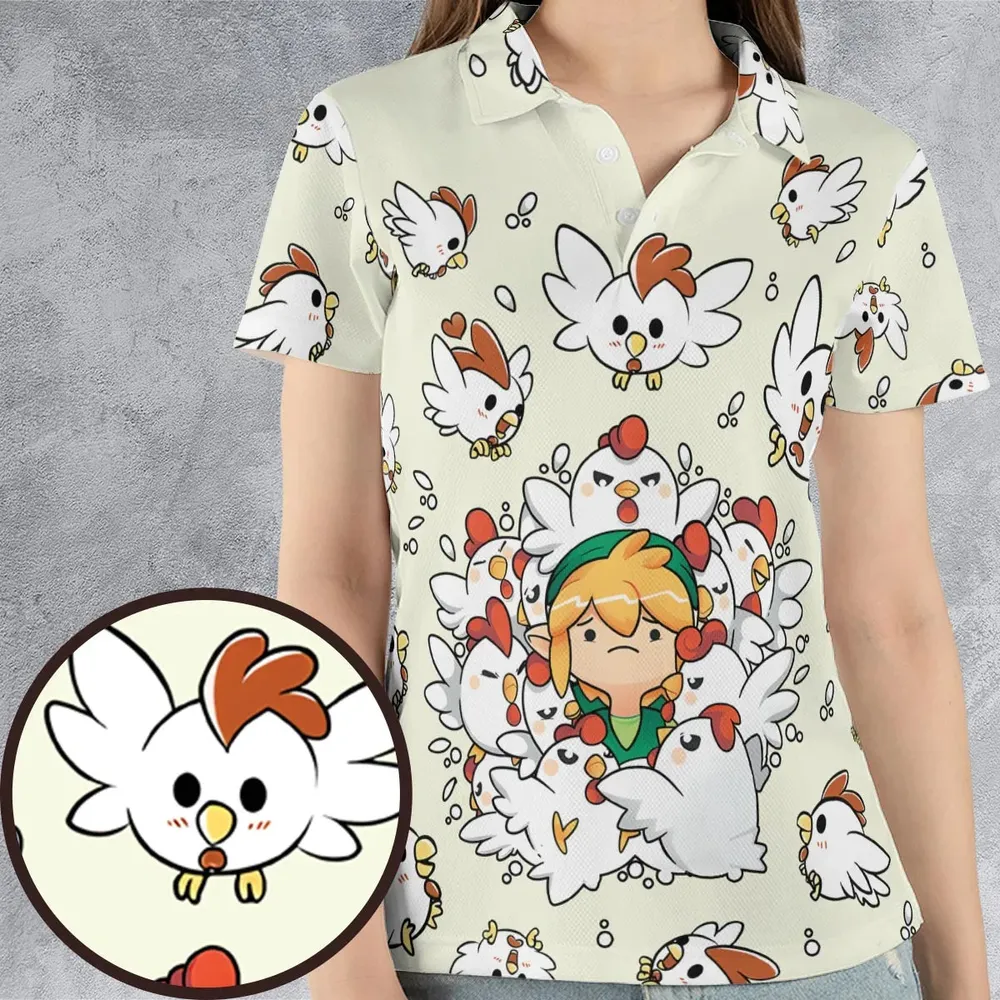 Impossible Situation The Legend of Zelda AOP Men/Women Polo Shirt - 4