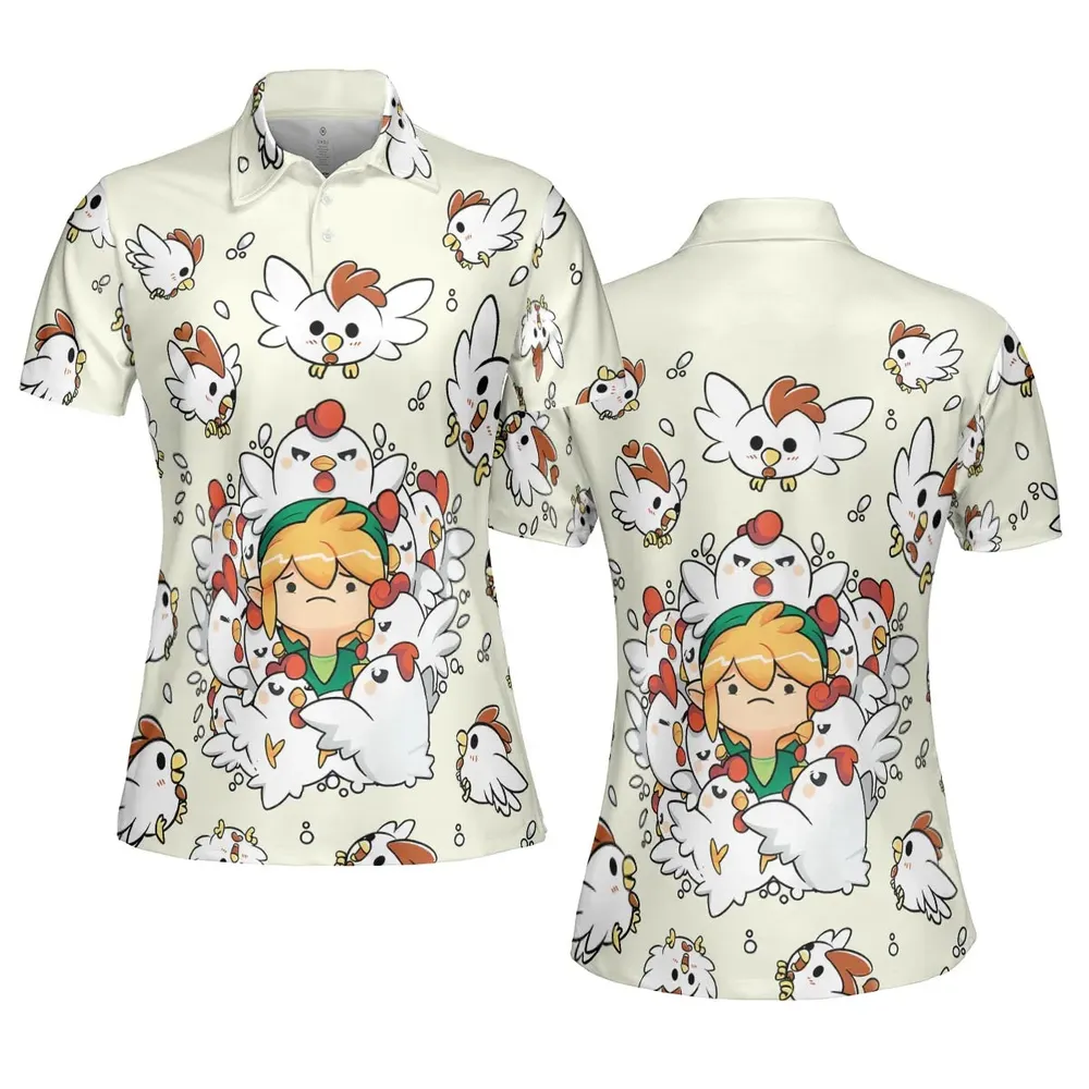Impossible Situation The Legend of Zelda AOP Men/Women Polo Shirt - 5