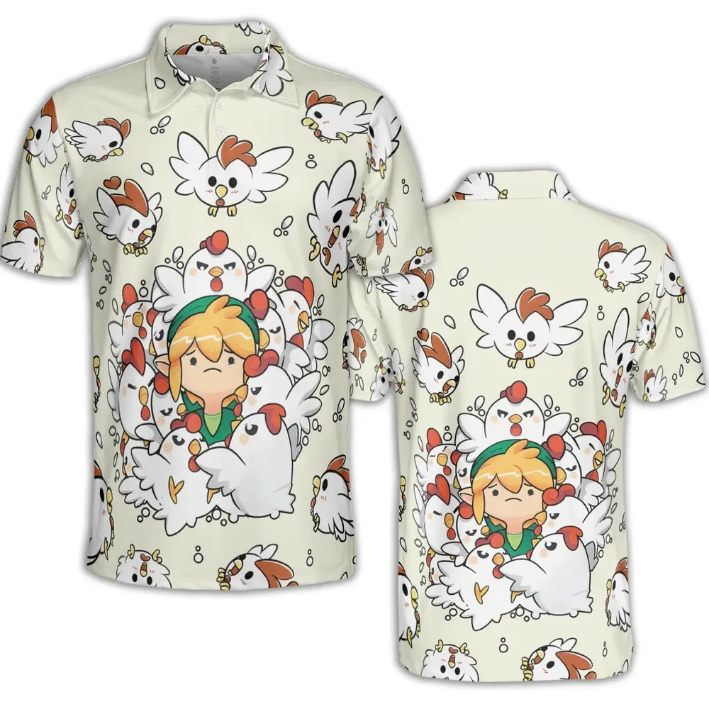 Impossible Situation The Legend of Zelda AOP Men/Women Polo Shirt - 2