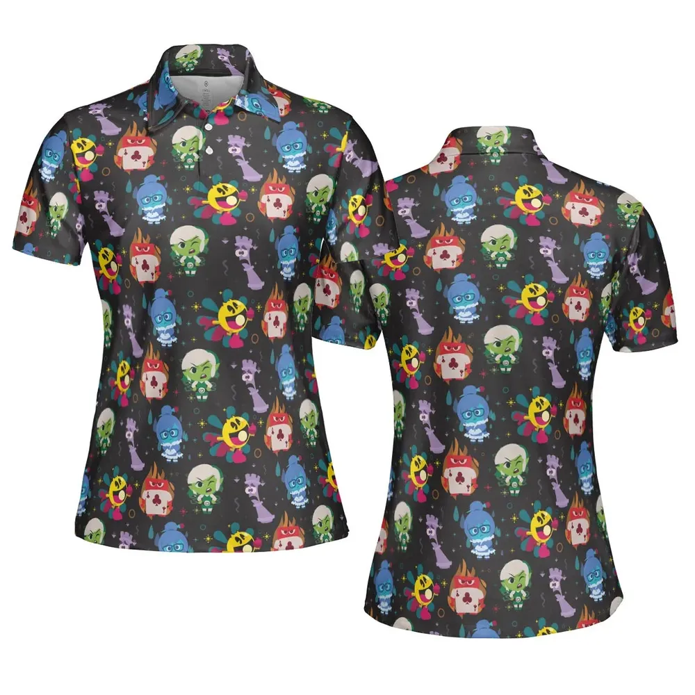 Intensamente Inside Out AOP Men/Women Polo Shirt - 5