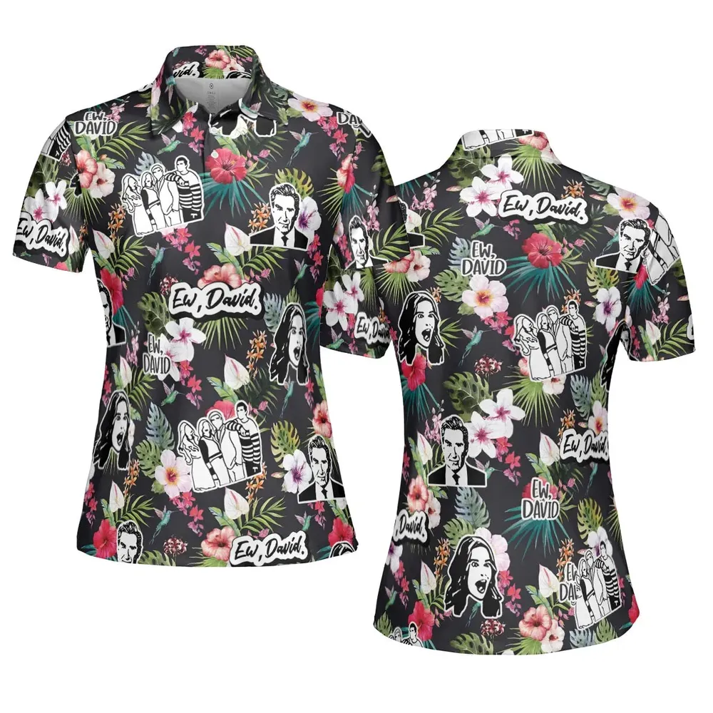 Schitts Creek Tropical AOP Men/Women Polo Shirt - 5