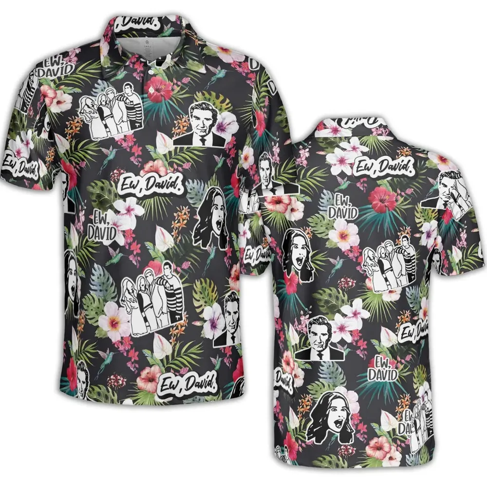 Schitts Creek Tropical AOP Men/Women Polo Shirt - 2