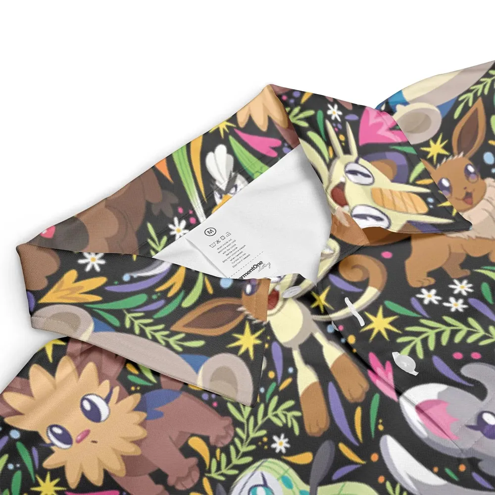 Exotic Tropical Pokemon AOP Men/Women Polo Shirt - 3
