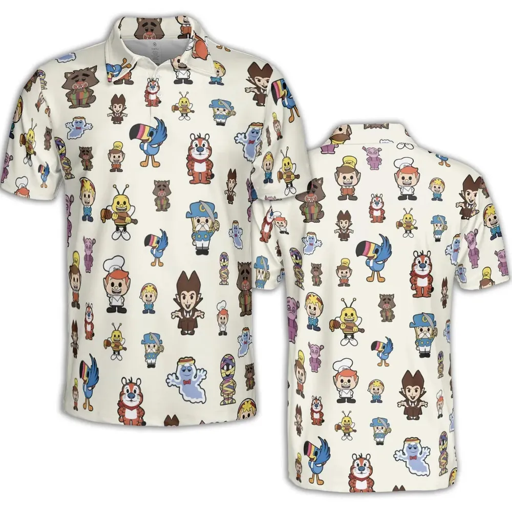 Breakfast Club Cereal Mascot AOP Men/Women Polo Shirt - 2